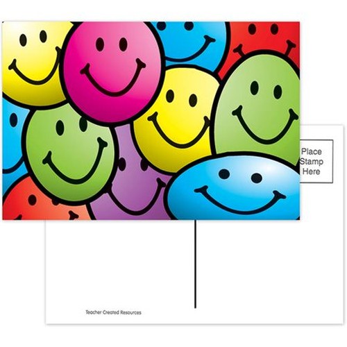 Smiley Faces Postcards, 30 Per Pack, 6 Packs