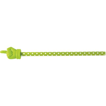 Lime Polka Dots Hand Pointer, Pack of 5