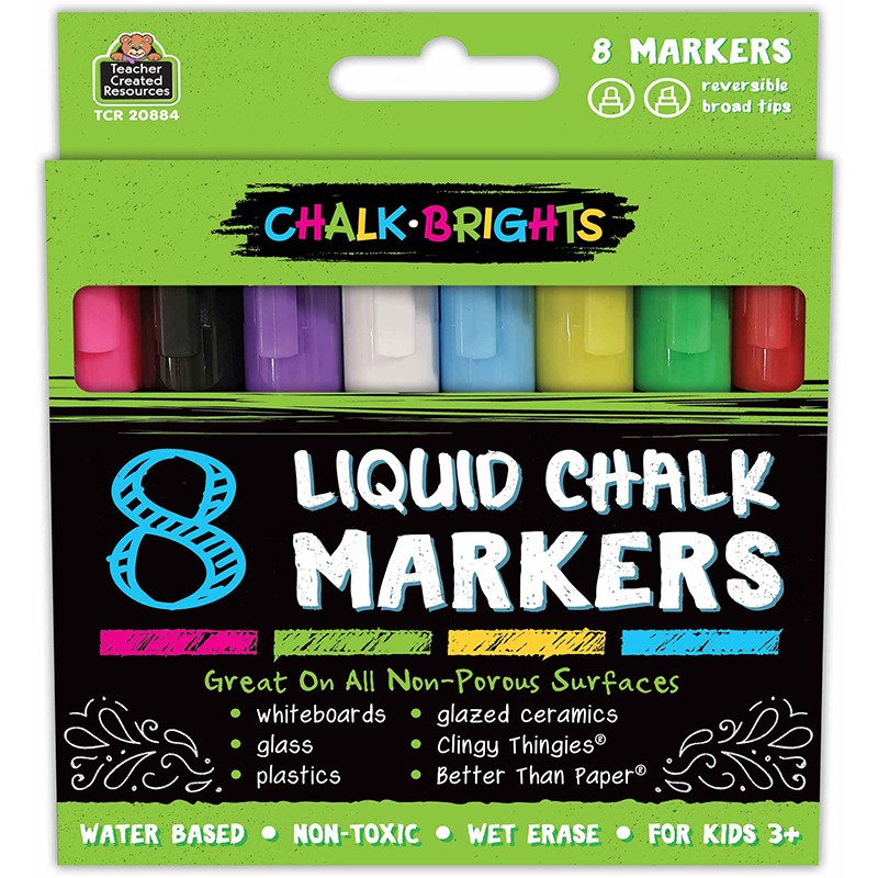 Chalk Brights Liquid Chalk Markers, Pack of 8