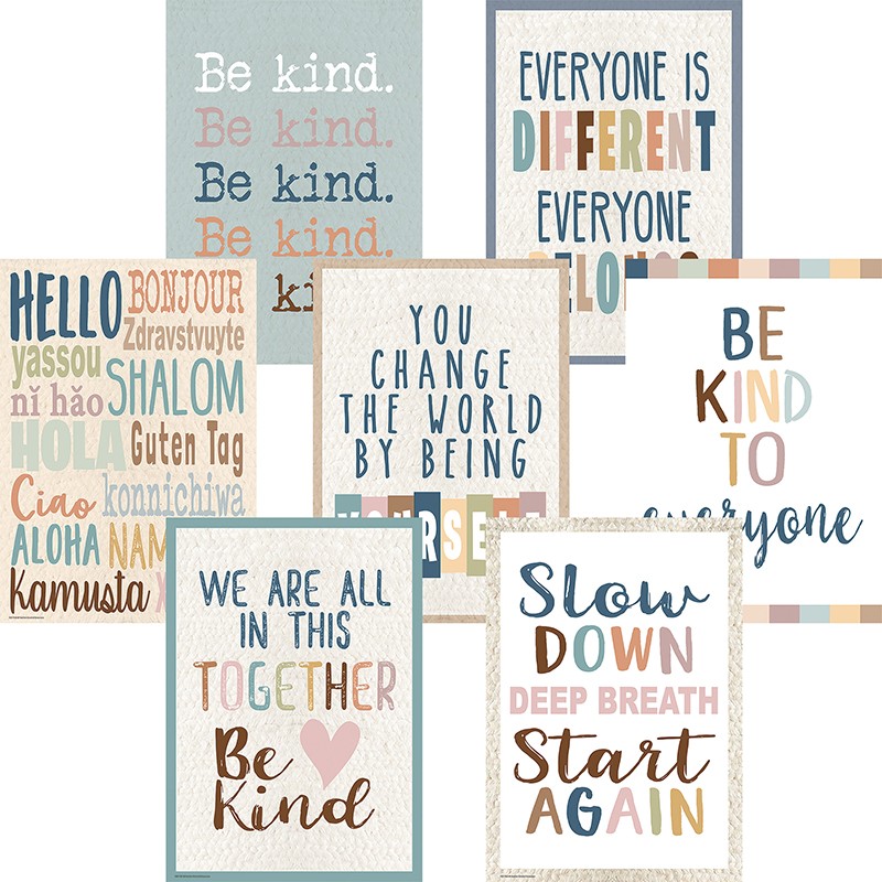 Everyone Is Welcome Posters, 13-3/8" x 19", Set of 7