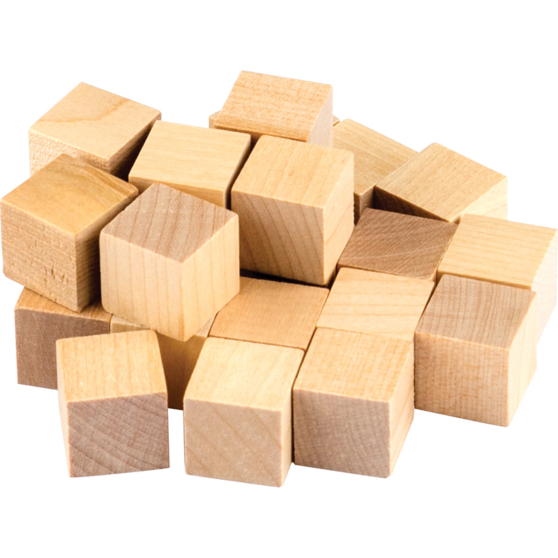 STEM Basics: Wooden Cubes, Pack of 25