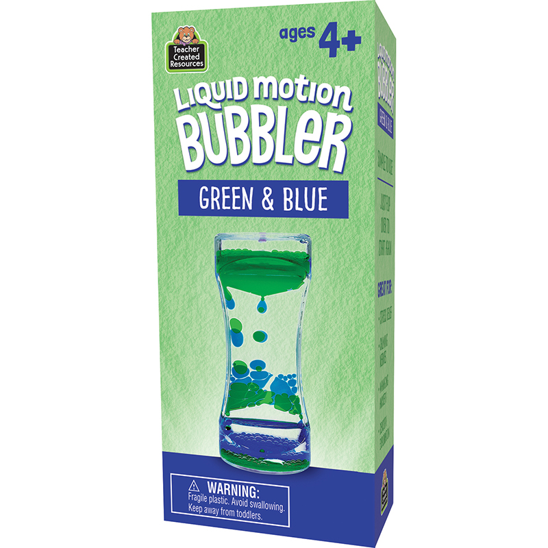 Liquid Motion Bubbler, Green & Blue