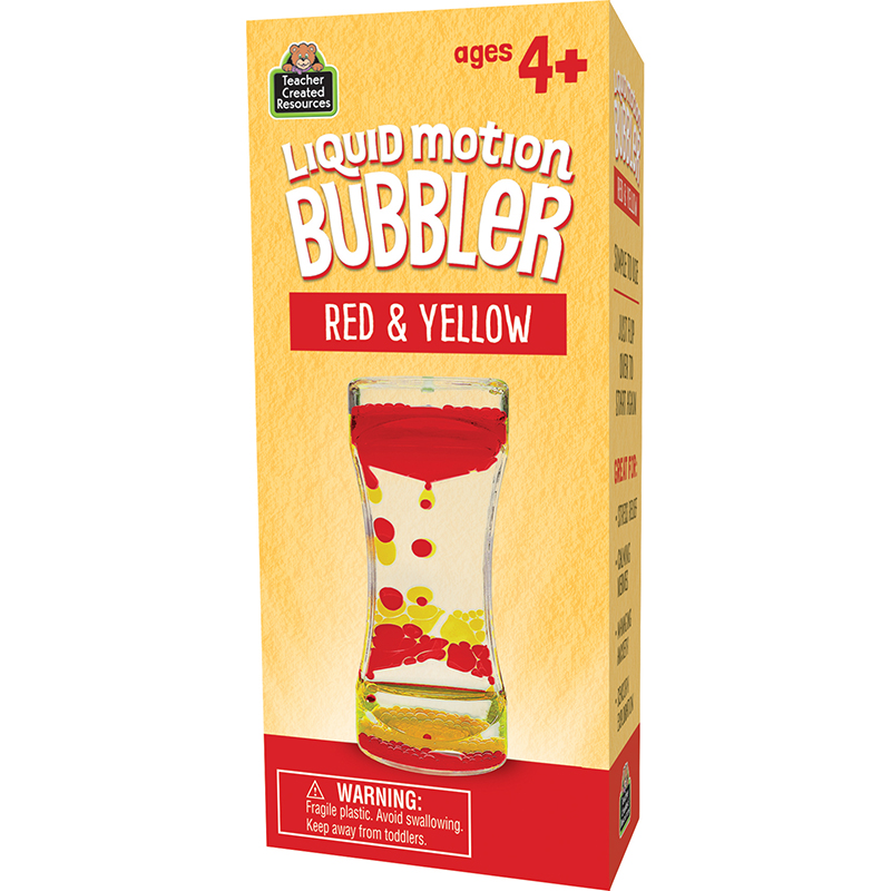 Liquid Motion Bubbler, Red & Yellow