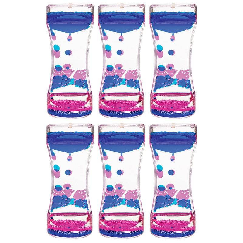 Blue & Pink Liquid Motion Bubbler, Pack of 6