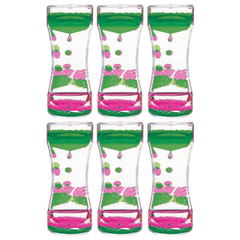 Pink & Green Liquid Motion Bubbler, Pack of 6