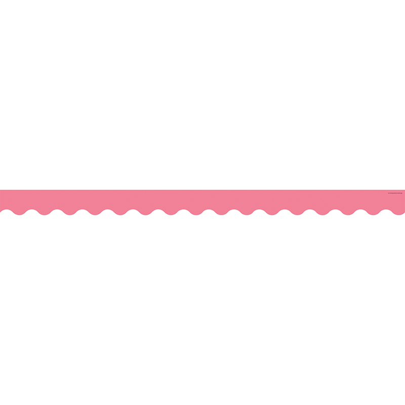 Light Pink Scalloped Border Trim, 35 Feet