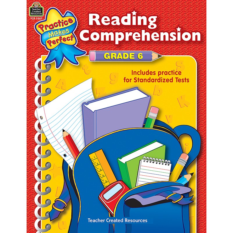 Practice Makes Perfect: Reading Comprehension Book, Grade 6