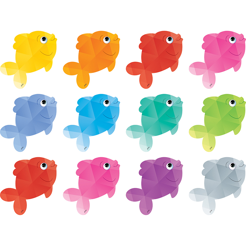 Colorful Fish Mini Accents, Pack of 36