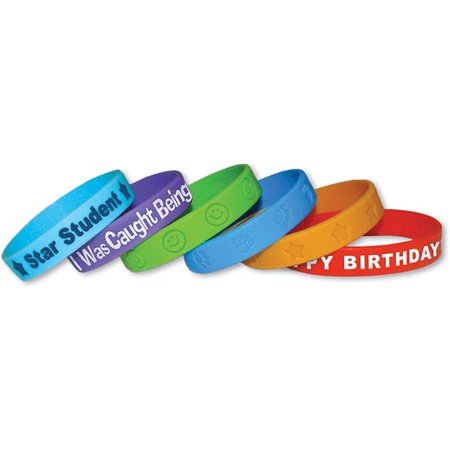 Wristbands Valu-Pak, Assorted, 24 Per Pack, 3 Packs