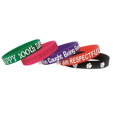 Character Traits Wristband Pack, 10 Per Pack, 6 Packs