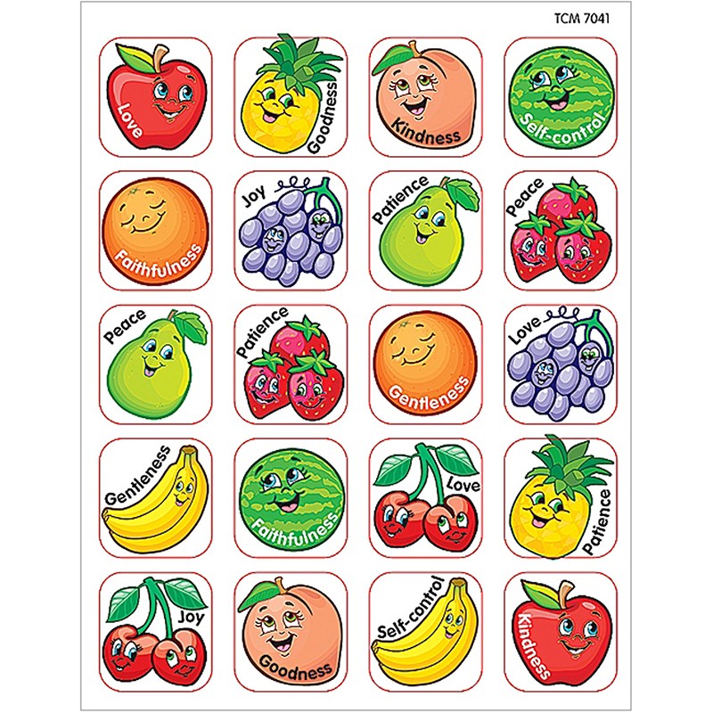 Fruit of the Spirit Stickers, Pack of 120
