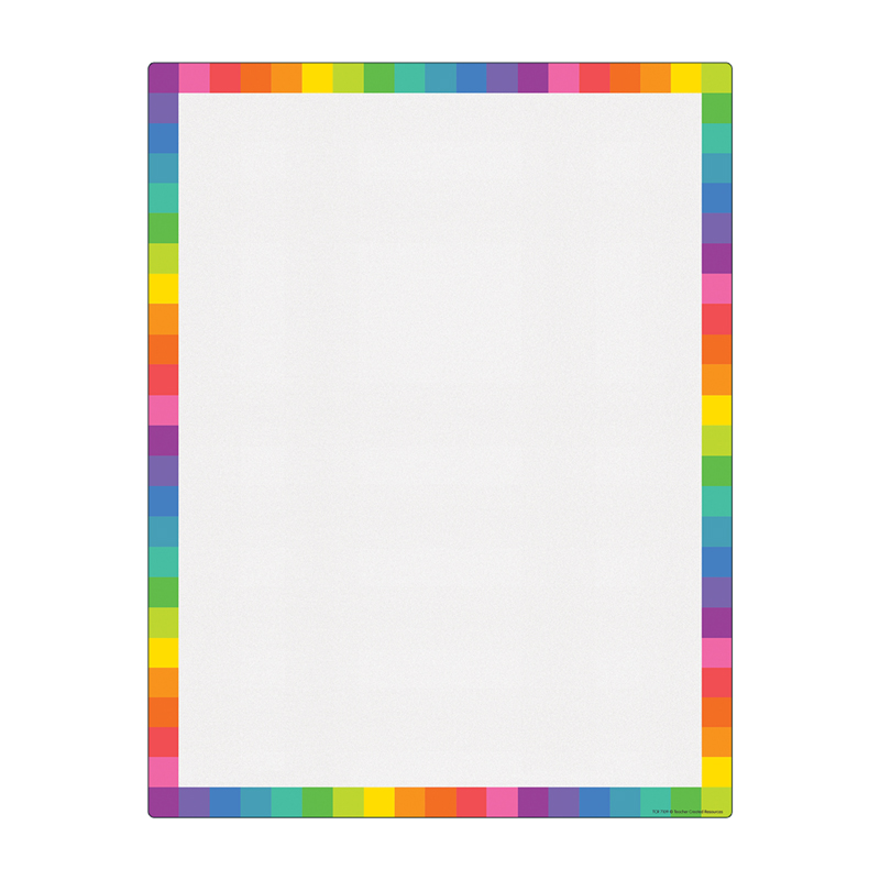 Colorful Blank Write-On/Wipe-Off Chart, 17" x 22"