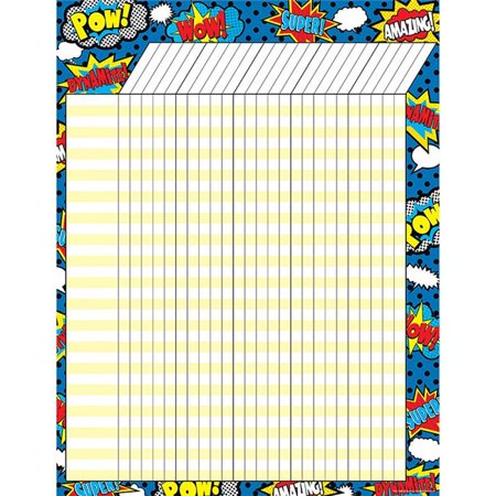 Superhero Incentive Chart, Pack of 6