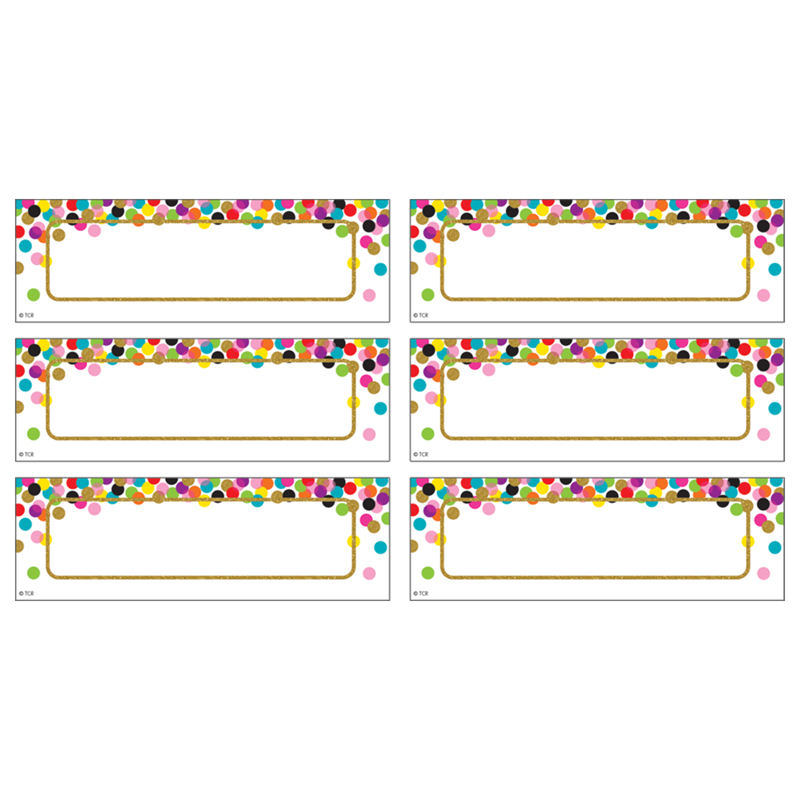 Confetti Labels Magnetic Accents, Pack of 20