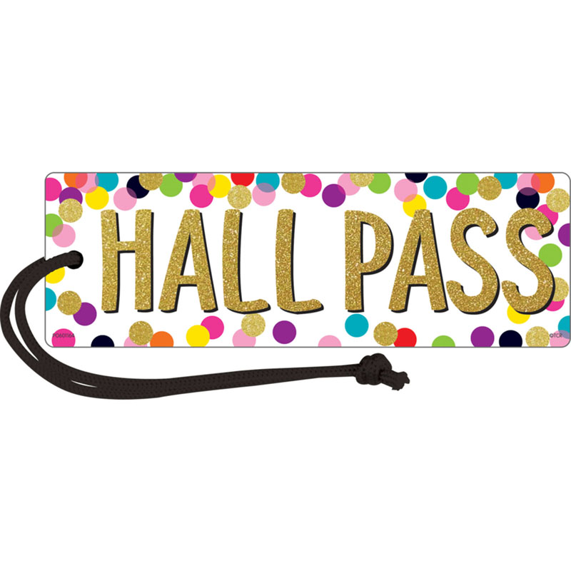 Confetti Magnetic Hall Pass