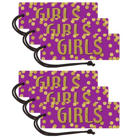 Confetti Magnetic Girls Pass, Pack of 6