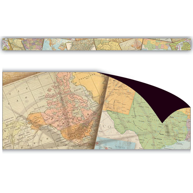 Travel the Map Magnetic Border, 24 Feet