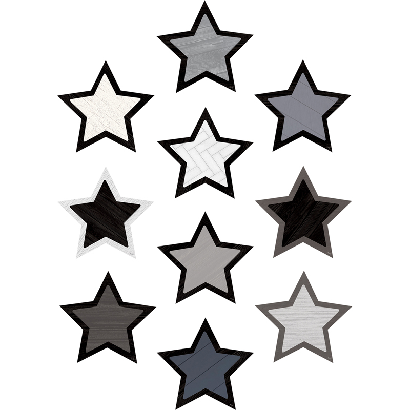 Modern Farmhouse Stars Accents, Pack of 30