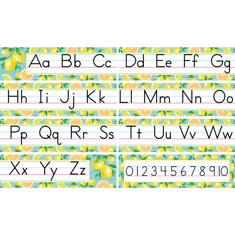 Lemon Zest Traditional Printing Mini Bulletin Board Set