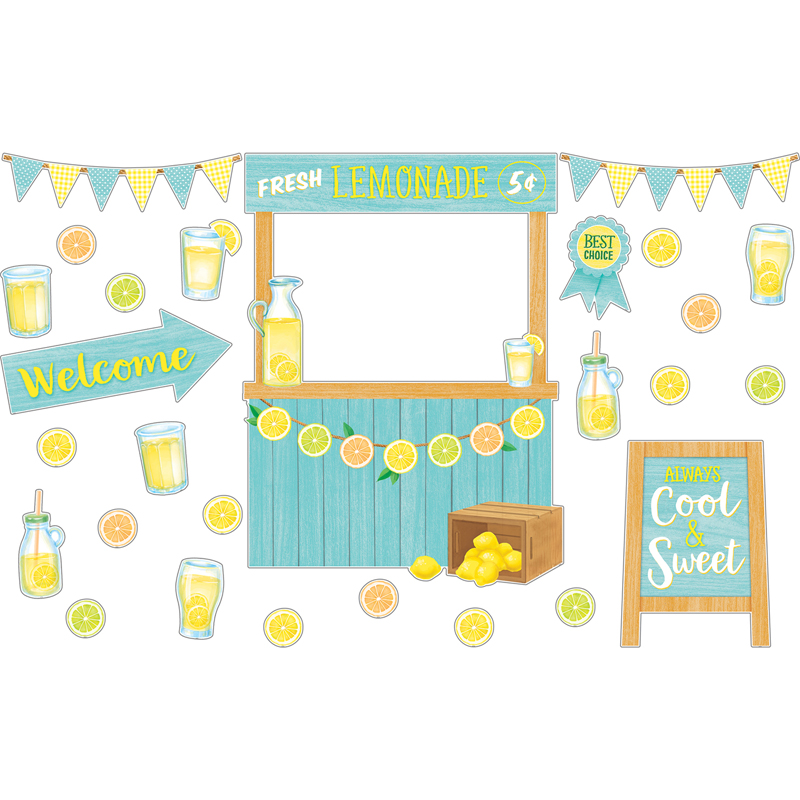 Lemon Zest Lemonade Stand Bulletin Board Set