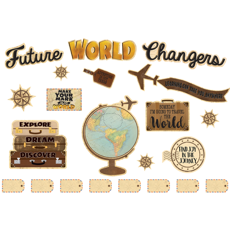 Travel the Map Future World Changers Bulletin Board Set