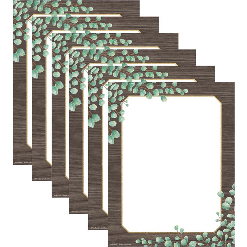 Eucalyptus Computer Paper, 8-1/2" x 11", 50 Sheets Per Pack, 6 Packs