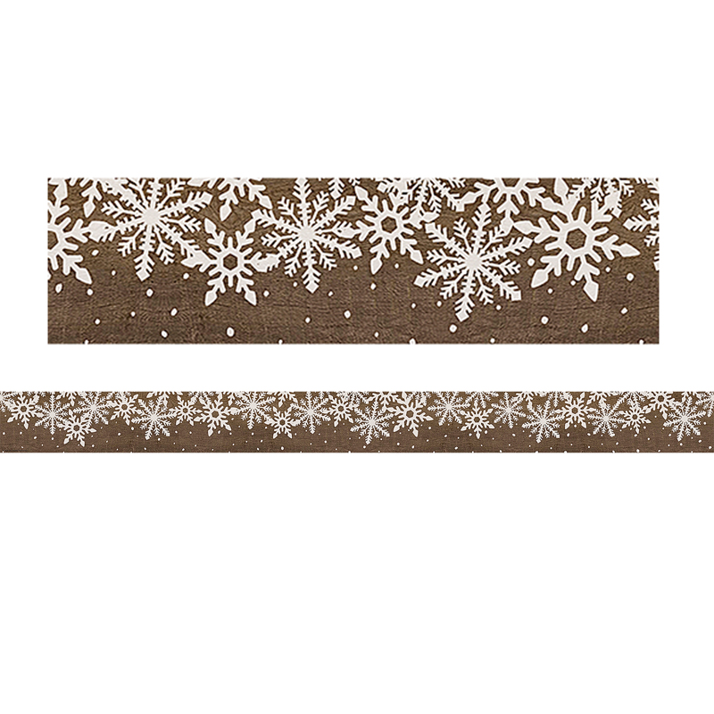 Home Sweet Classroom Winter Straight Border Trim, 35 Feet