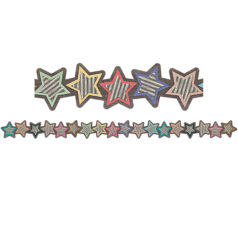 Home Sweet Classroom Stars Die-Cut Border Trim, 35 Feet