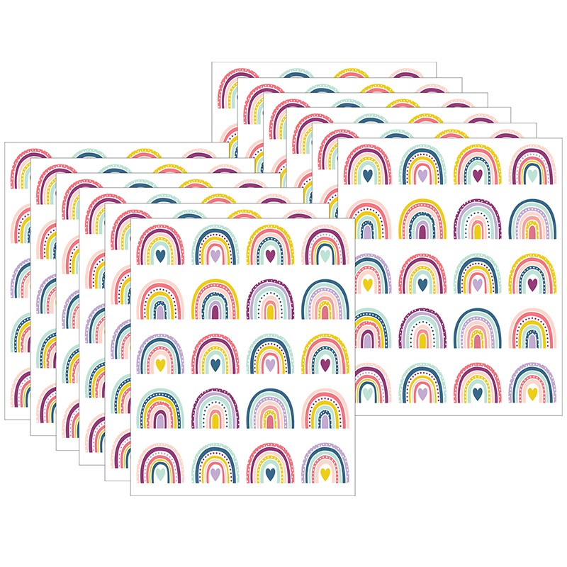 Oh Happy Day Rainbows Stickers, 12 Packs