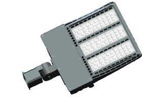 Shoebox Flood Fixture - LED, 5000K 60W 100~277V, Slip Fitter