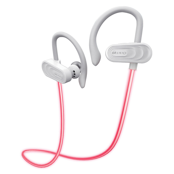 Tokk TMX09W Glow In-Ear Bluetooth Earbuds with Microphone (White)