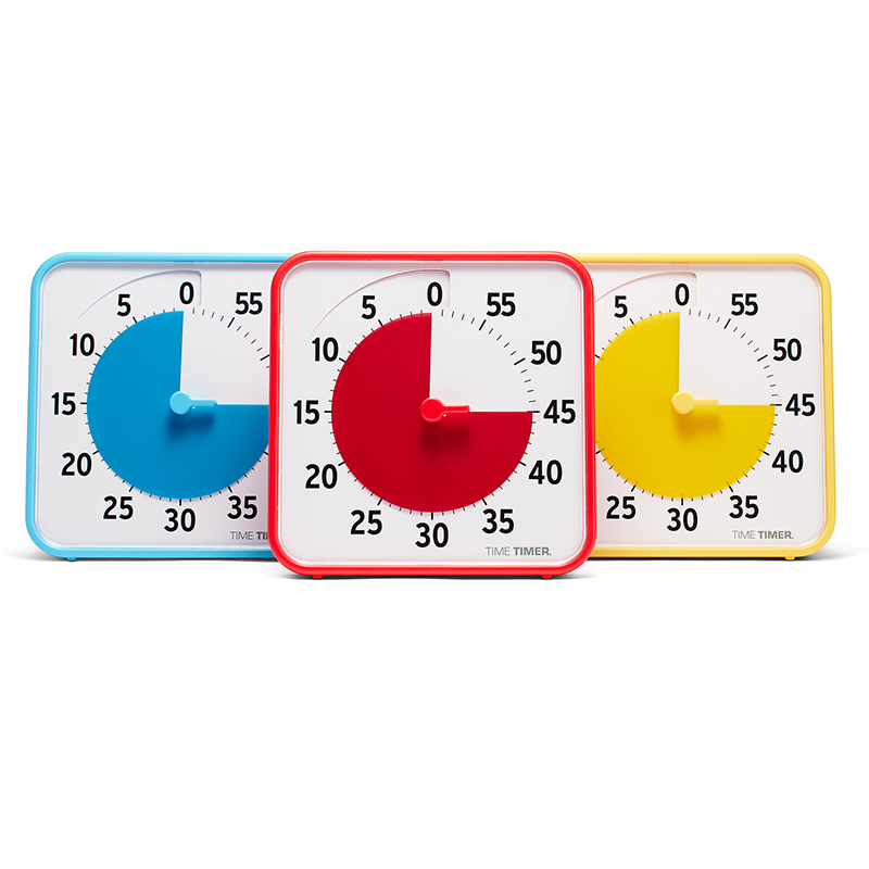 Original 8" Timer - Learning Center Classroom Set, Primary Colors, Set of 3