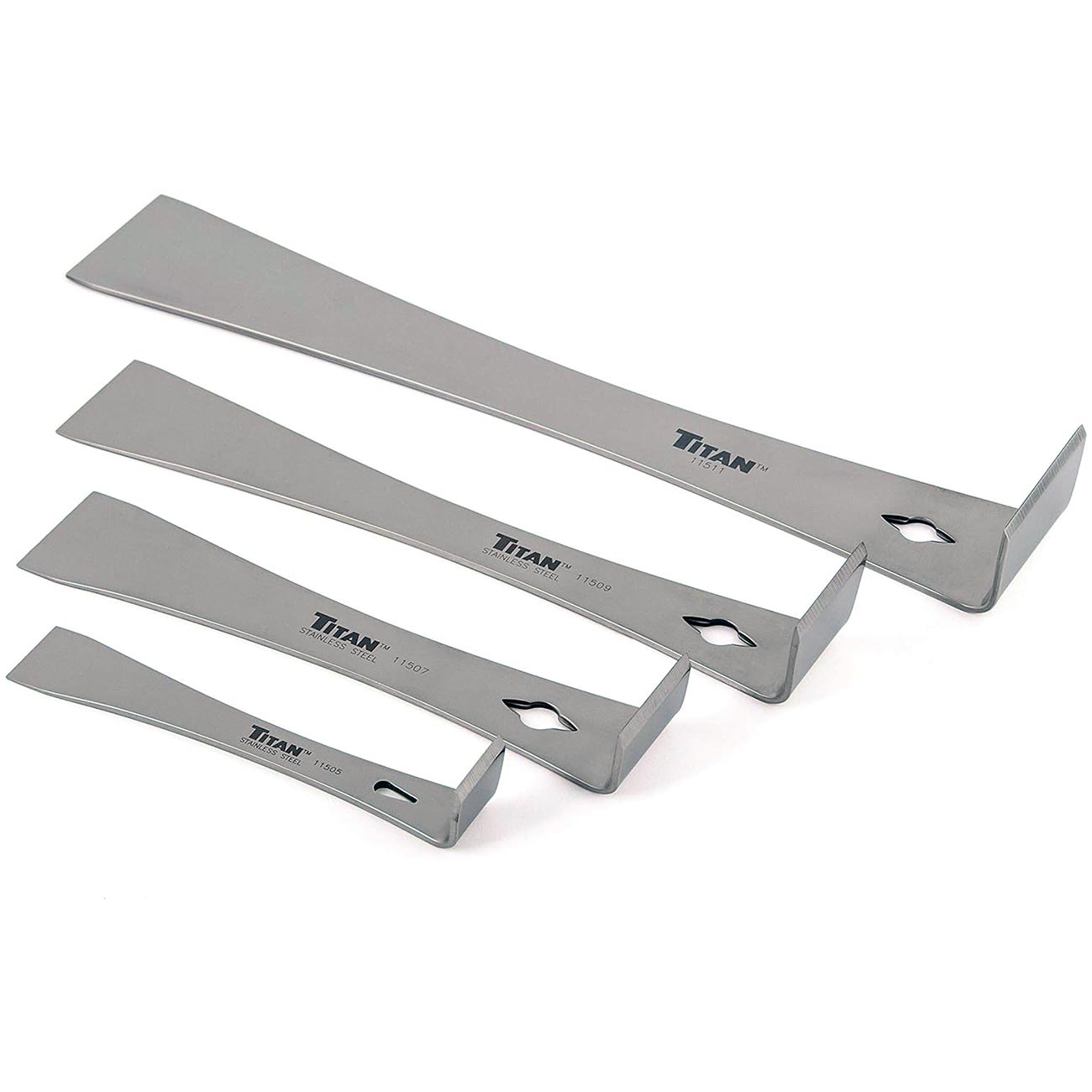 Titan 4 pc Stainless Steel Pry Bar Set