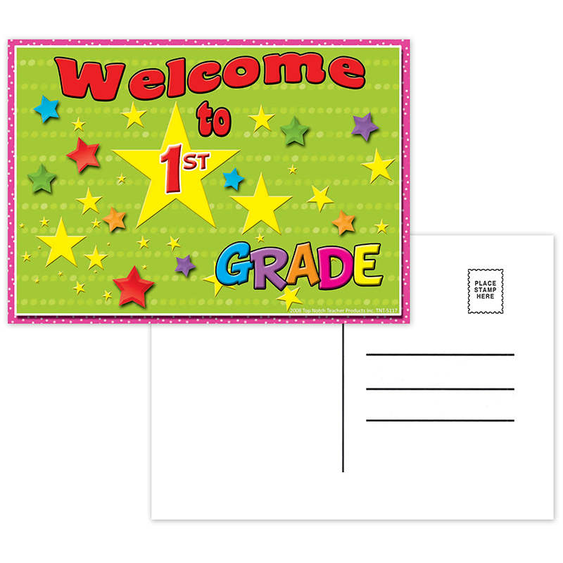 Welcome to 1st Grade Postcards, Pack of 30