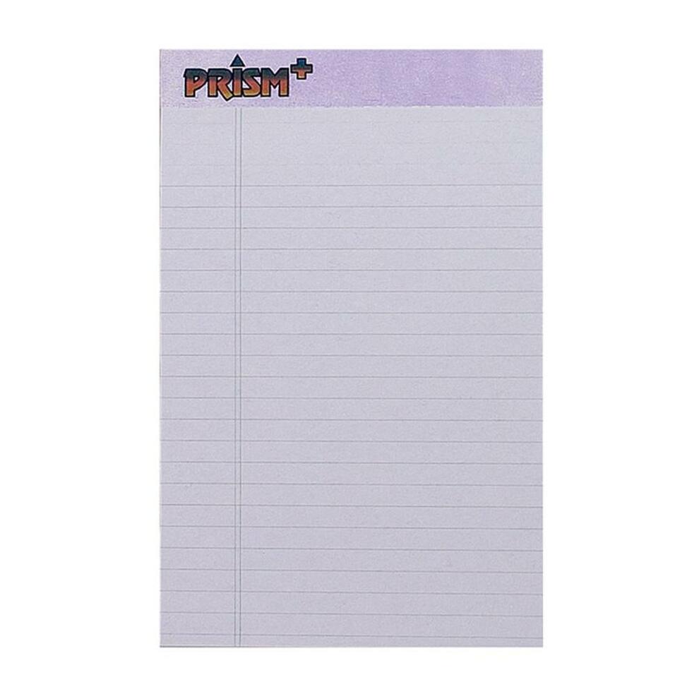 TOPS Prism Plus Legal Pads - Jr.Legal - 50 Sheets - 0.28" Ruled - Jr.Legal - 5" x 8" - Orchid Paper - Chipboard Cover - Hard Cov