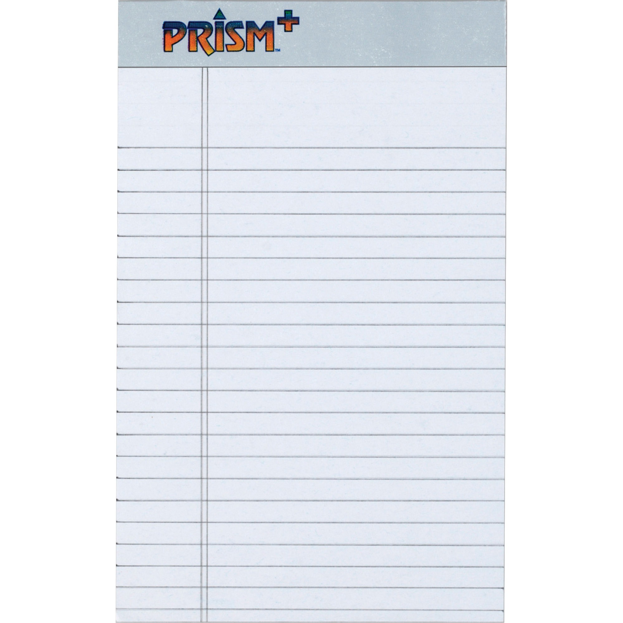 TOPS Prism Plus Legal Pads - Jr.Legal - 50 Sheets - 0.28" Ruled - 16 lb Basis Weight - Jr.Legal - 5" x 8" - Gray Paper - Perfora