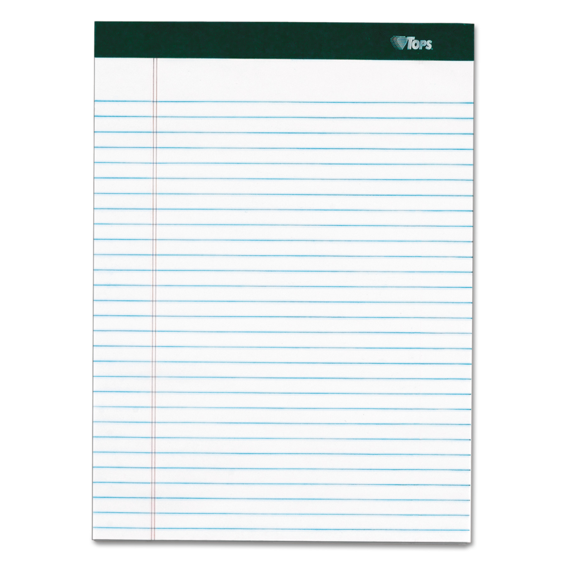 TOPS Double Docket Legal Pad - 100 Sheets - Double Stitched - 16 lb Basis Weight - 8 1/2" x 11 3/4" - 1.76" x 11.8" x 8.5" - Whi