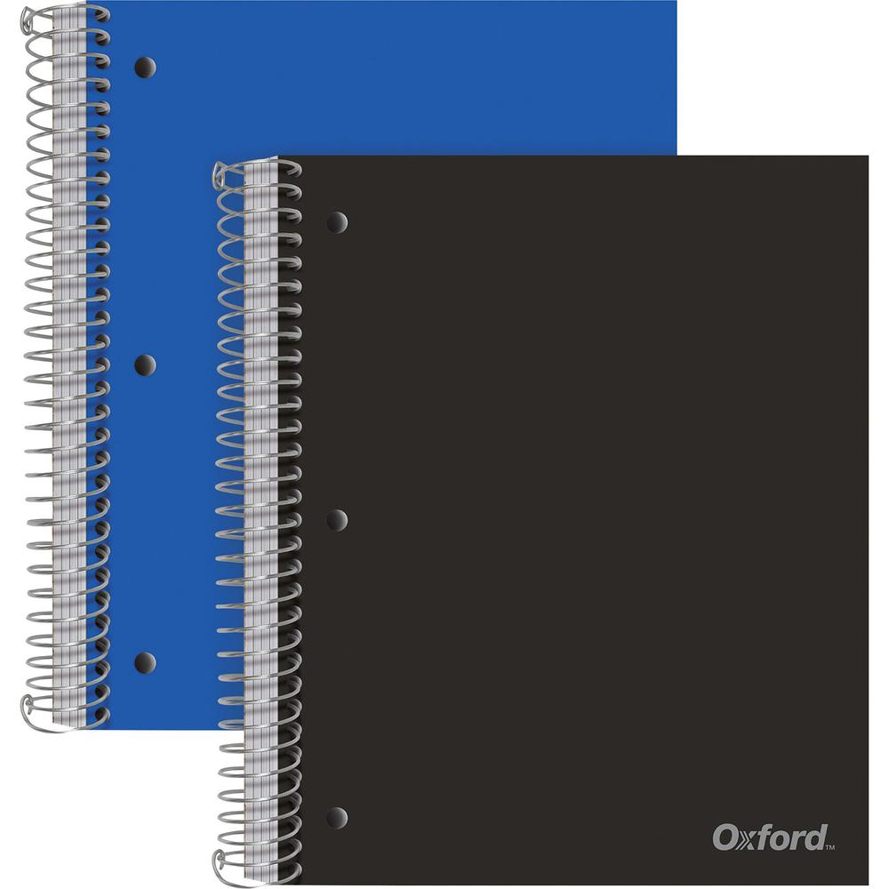 TOPS 5-Subject Wire-Bound Notebook - 5 Subject(s) - 200 Sheets - Wire Bound - Wide Ruled - 3 Hole(s) - 0.60" x 8.5" x 10.5" - As