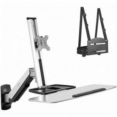 Wall Mntd Sit-Stand Single Mon