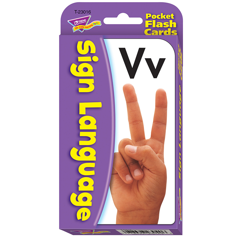 Sign Language Pocket Flash Cards