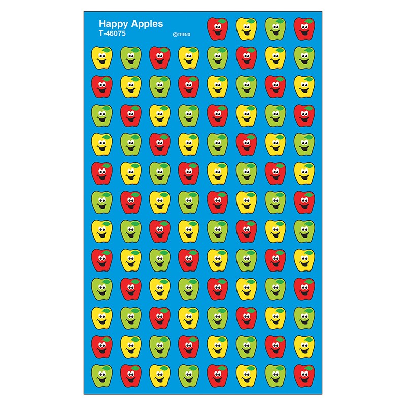 Happy Apples superShapes Stickers, 800 ct