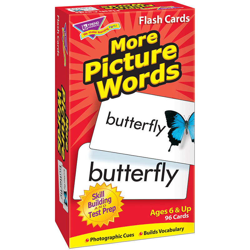 More Picture Words Skill Drill Flash Cards