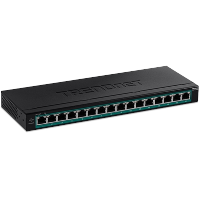 16 Port Gigabit PoE Plus Switc