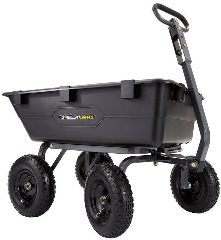 GOR6PS 1200Lb Poly Dump Cart