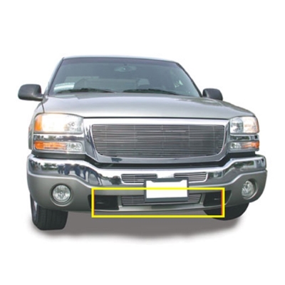 03-06 SIERRA 1500(EXCEPT C3) POLISHED BILLET BUMPER GRILLE