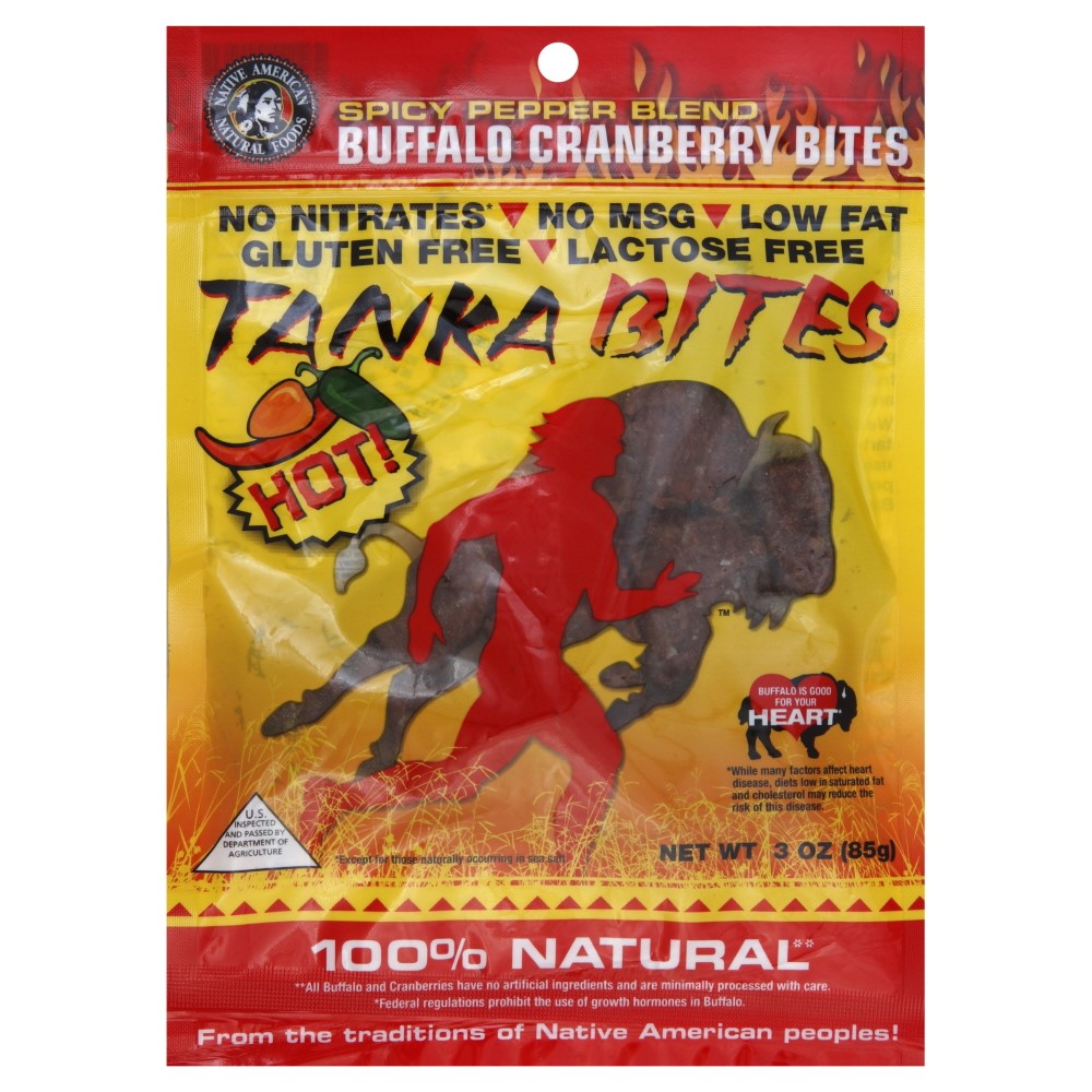 Tanka Natural Buffalo Cranberry Hot Bites (6x3 Oz)