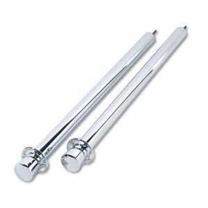 Tatco Heavy-duty Posts for Stanchion - Stainless Steel 41" Post Black Rope - Chrome - 2 / Box
