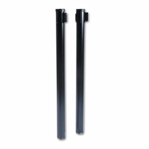 Tatco Adjusta-Tape Stanchion Post - Black 10 ft Post Black Tape - Black - 2 / Box