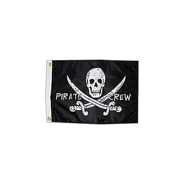 Pirate Crew 12X18 Nylon Flag