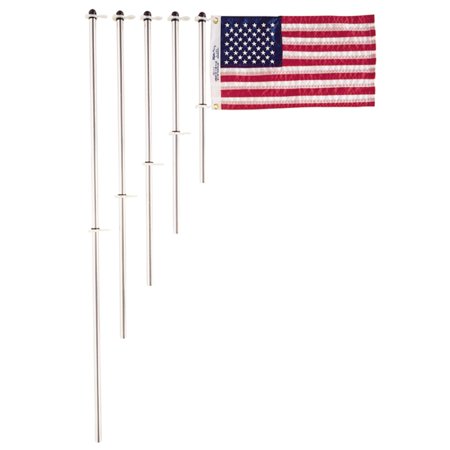 3/4In*24In Al Flag Pole W/Charlevoix Clips